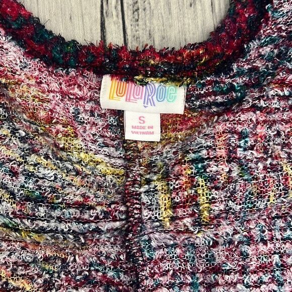 Lularoe Womens Kimono Cardigan Sweater Open Front 3/4 Sleeve Multicolor Small - Picture 5 of 6